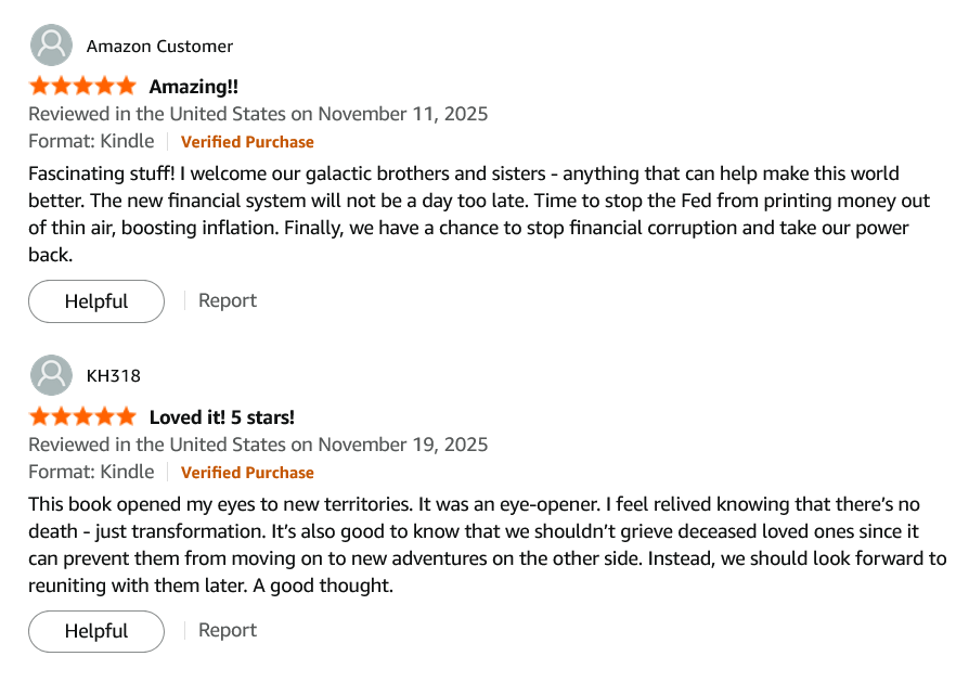 Remembering My Galactic Mission — A Lightworker’s Journal Amazon Reviews
