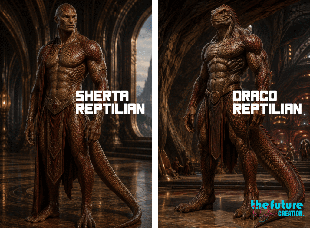 Sherta vs Draco Reptilian